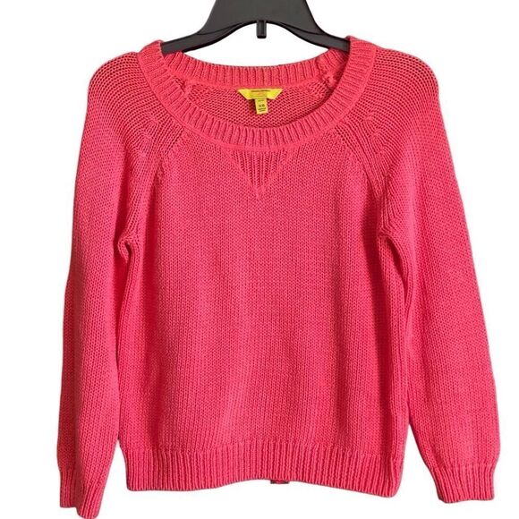 Banana Republic Millie Collection Pink Pullover Knit Sweater. Size Petite Small - Picture 3 of 6